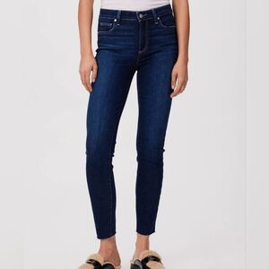PAIGE Hoxton Ankle Skinny Jean, Size 29, Frayed Hem, super soft, stretchy